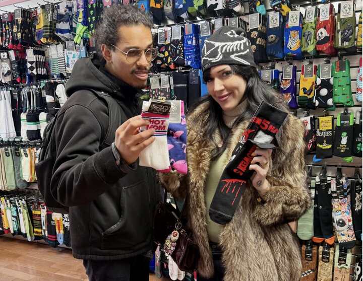 Jakki and Veil, true locals / loyal Sock Man patrons.